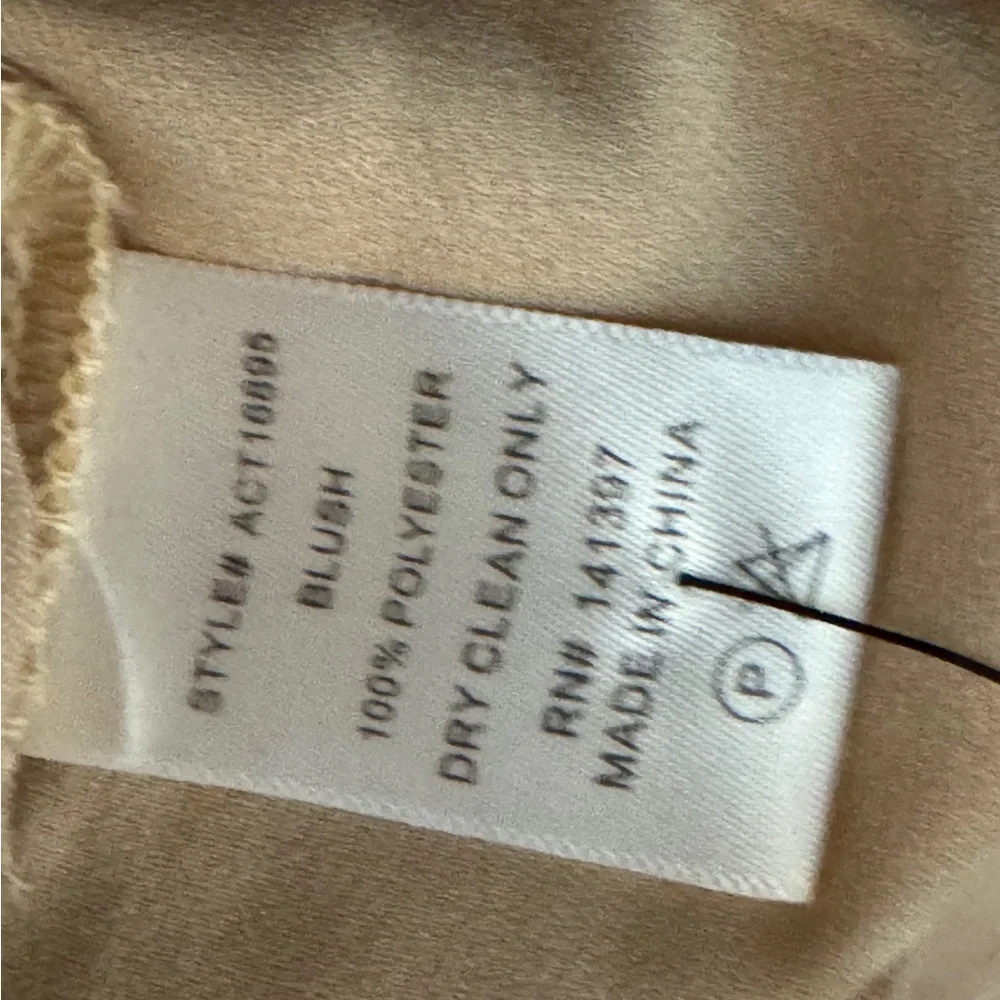 Astr Gold Satin Blouse Size Large Elegant Cowl Neck Puff Sleeve Top Luxe